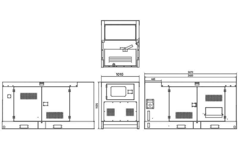 Hyundai 65526 Silent Three-Phase Generator 1500 rpm 54 kW