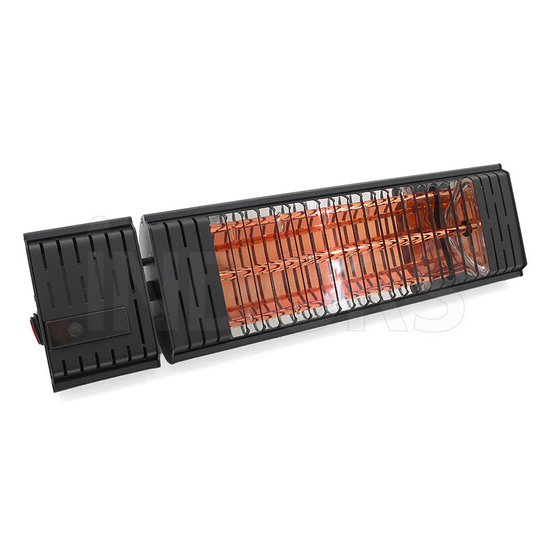 Hyundai Iras RC 75168 - Riscaldatore a Infrarossi per Esterni 2 kW con Telecomando