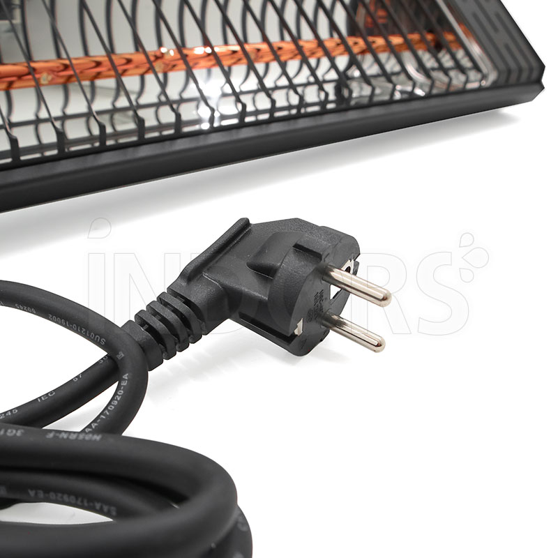 Hyundai Iras RC 75168 - Riscaldatore a Infrarossi per Esterni 2 kW con Telecomando