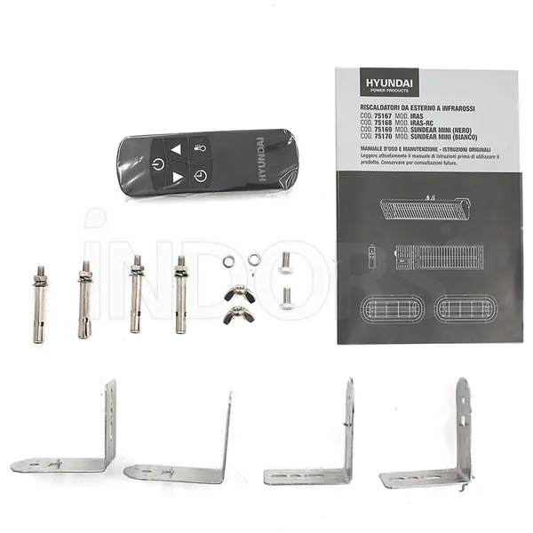 Hyundai Iras RC 75168 - Lampada Riscaldante a Infrarossi con Telecomando