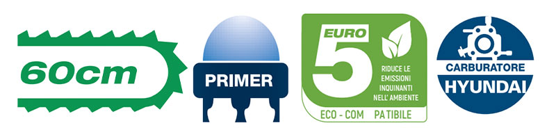 Hyundai 35090 - Petrol Felling Chainsaw with 60 cm Bar