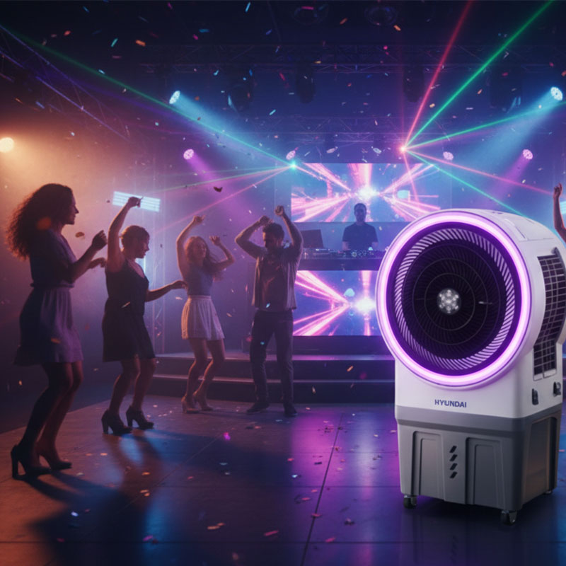 Hyundai 75210 - Refroidisseur d'air par évaporation 7000 m³/h avec Bluetooth