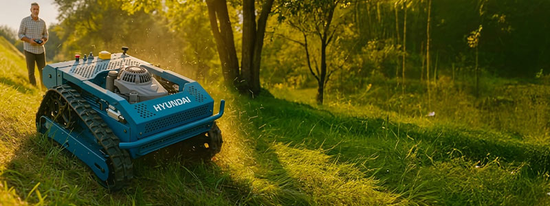 Hyundai Raptor 65492 - Robot Rasaerba cingolato radiocomandato