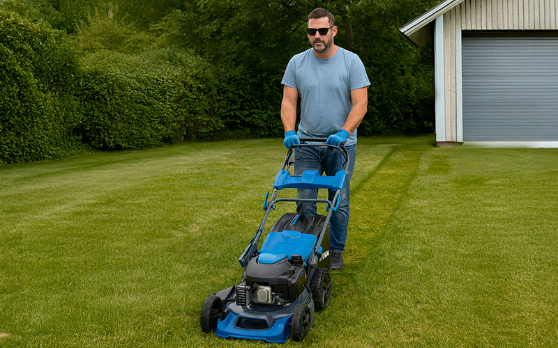 Hyundai 65870 - Professional Petrol Self-Propelled Lawn Mower 5.2 HP