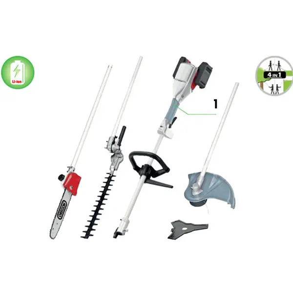 Ikra ICMT 2/20 - Multitool a Batteria con Decespugliatore e Tagliasiepi