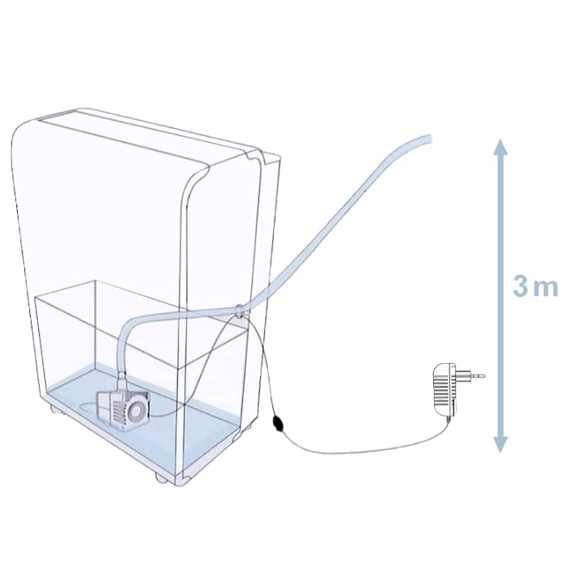 Condensation Pump for Dehumidifiers with Tray