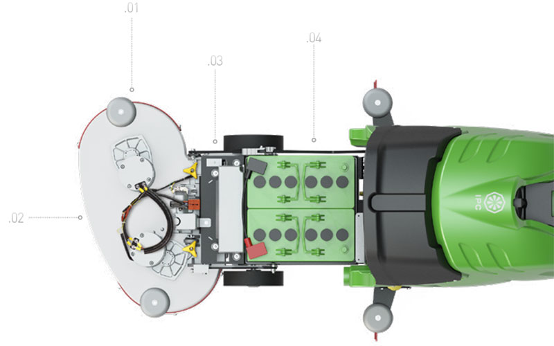 IPC CT51 -  Lavasciuga Pavimenti con mantenimento della batteria
