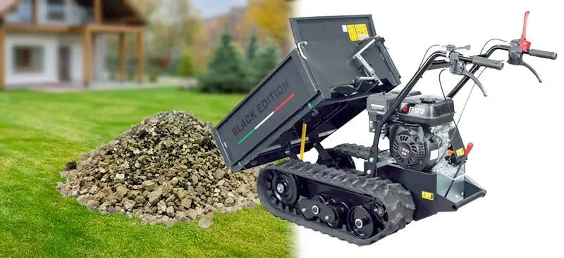 utilizzo Italian Power TC300 Basculante Black - Motocarriola Cingolata