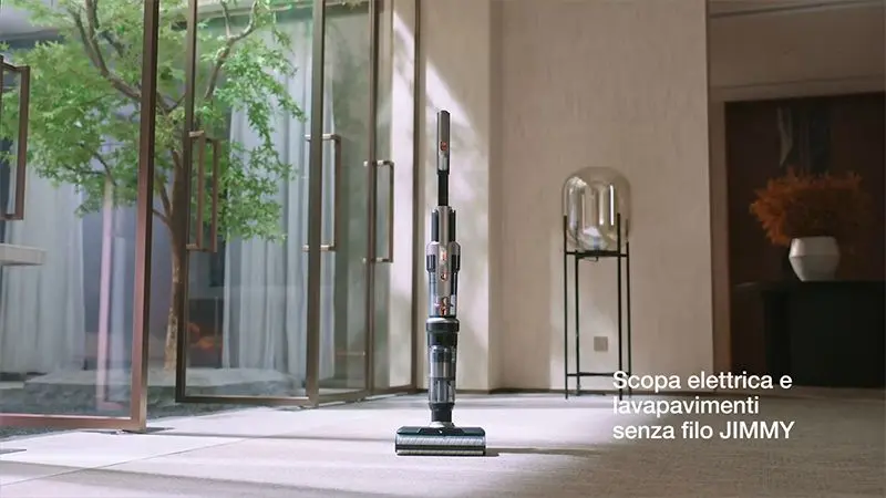 ambientata casa Jimmy HW10 Pro - Scopa Elettrica e Lavapavimenti 3 in 1