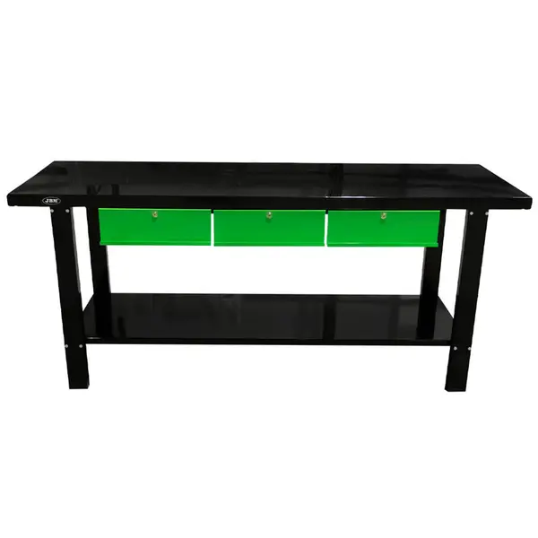 JBM 51738 - Tavolo di Lavoro a 3 Cassetti Professionale per Officine