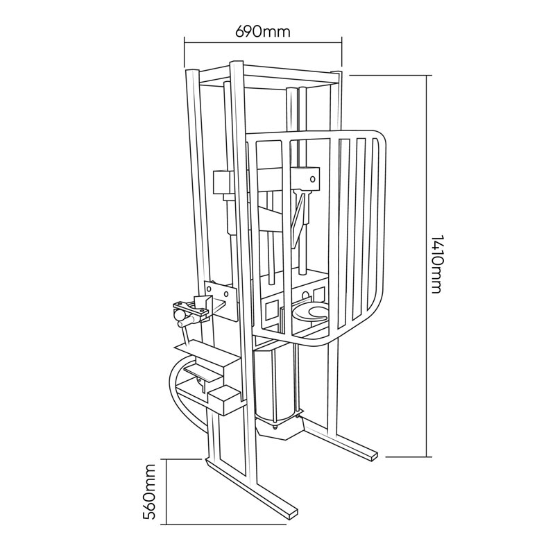 JBM 53742 - Compressore Pneumatico Professionale per Molle d’Ammortizzatore 1 Ton