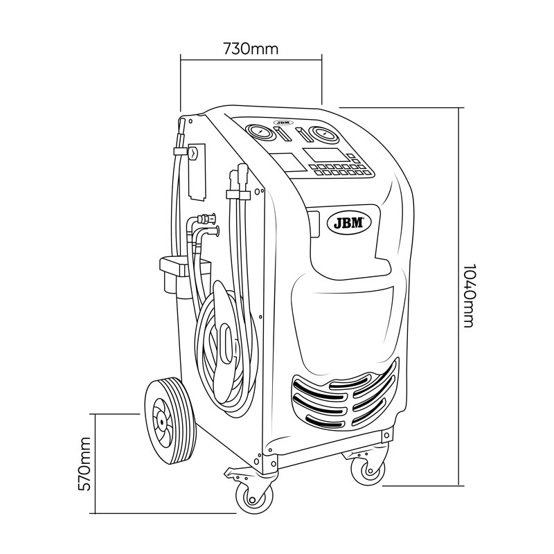 JBM 54290 - Macchina Automatica per Sostituzione Olio delle Trasmissioni Automatiche