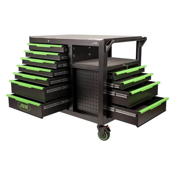 JBM 54509 - Carrello Portautensili 7 Cassetti Frontali e 4 Cassetti Laterali