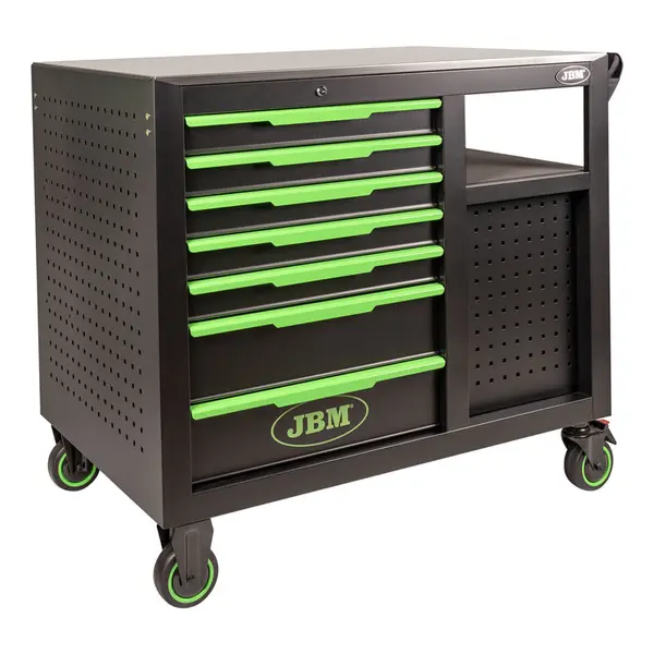 JBM 54509 - Carrello Portautensili 7 Cassetti Frontali e 4 Cassetti Laterali