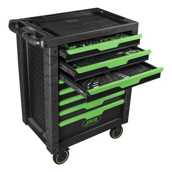 JBM 54718 - Carrello XL Professionale 8 Cassetti 289 Attrezzi CrV Inclusi