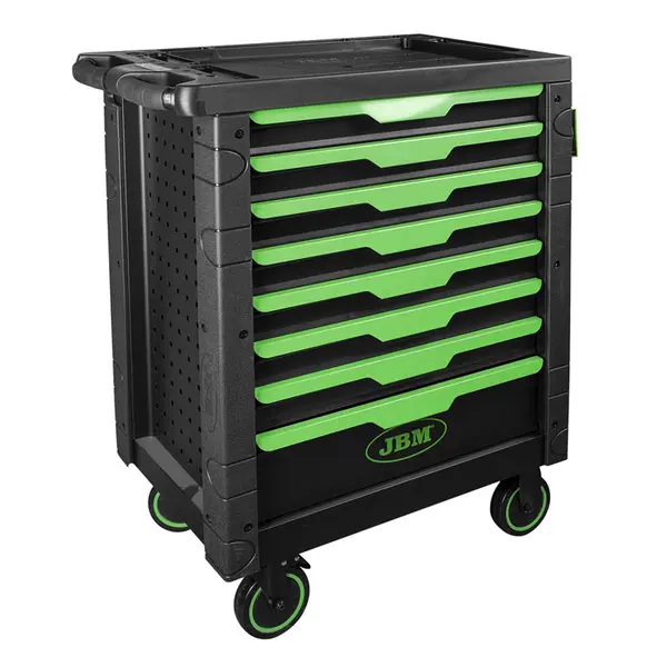 JBM 54718 - Carrello XL Professionale 8 Cassetti 289 Attrezzi CrV Inclusi