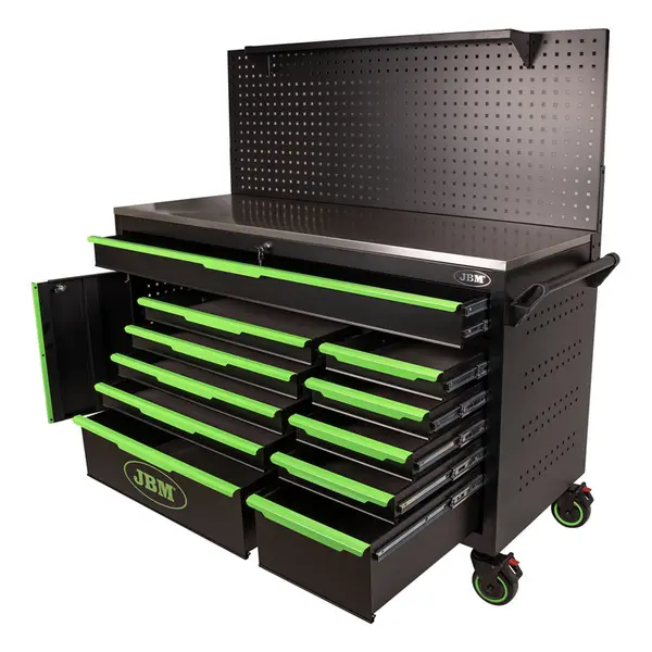 JBM 54724 - Carrello Portautensili Professionale per Officina 332 Utensili CrV Inclusi