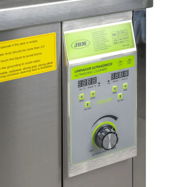 JBM 54733 - Pulitore a Ultrasuoni 53 L Professionale per Componenti Industriali