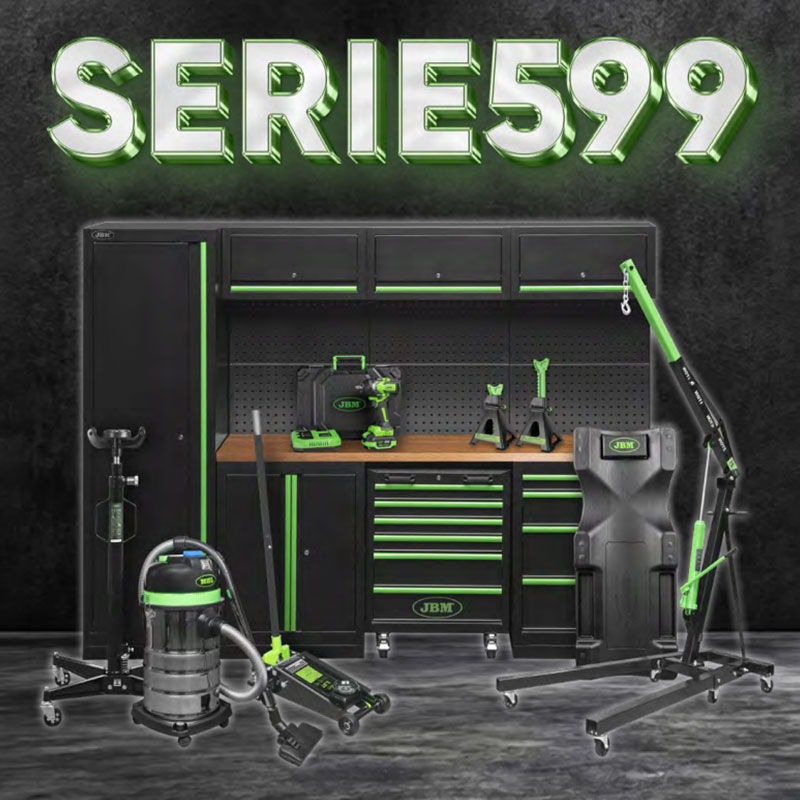 JBM SERIE 599 - Kit 9 pezzi Officina in OFFERTA SPECIALE a Tempo Limitato