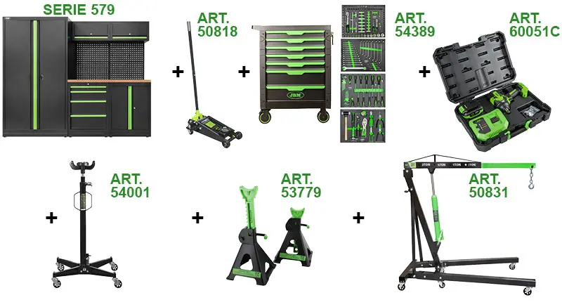 JBM SERIE 635 - Kit Officina in OFFERTA SPECIALE a Tempo Limitato