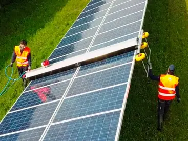Sistema pulizia grandi impianti fotovoltaici