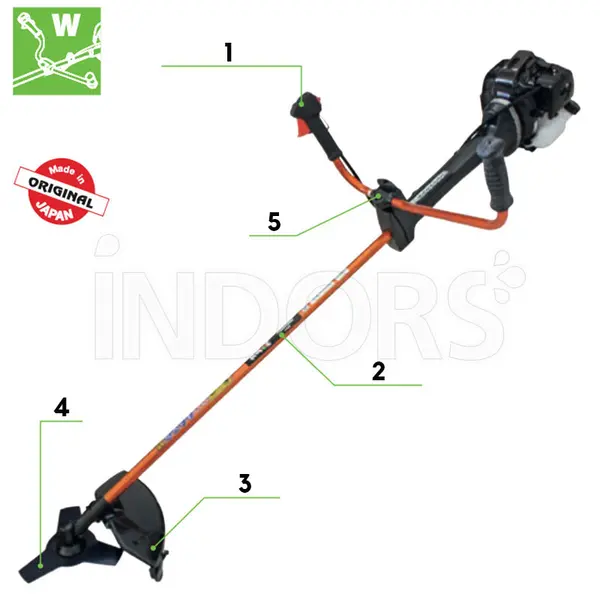 Kaaz V 540 W Super Pro - Decespugliatore Motore Mitsubishi