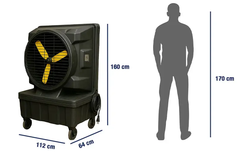 dimensioni raffrescatore Kalterman KM22