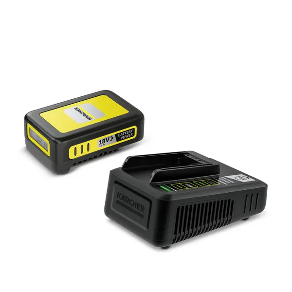 Karcher Kit Battery 18/25 + Caricabatterie Rapido 2.445-063.0 per Macchine Karcher 18V