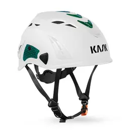 Kask Superplasma AQ Hi Viz casco industria bianco con inserti verdi