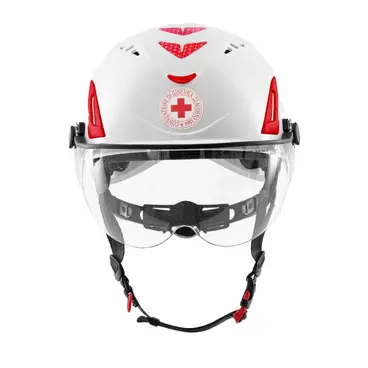 Kask Superplasma HP Visor - Casco con Visiera Croce Rossa
