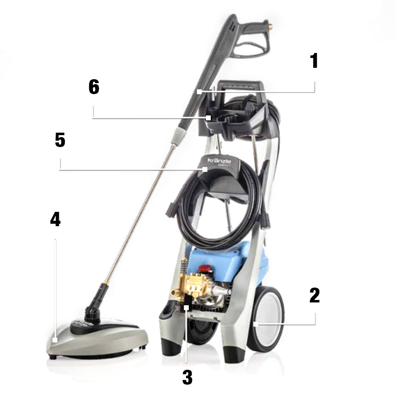 Kranzle Quickly - Hobby Pressure Washer 130 bar cod. 497500