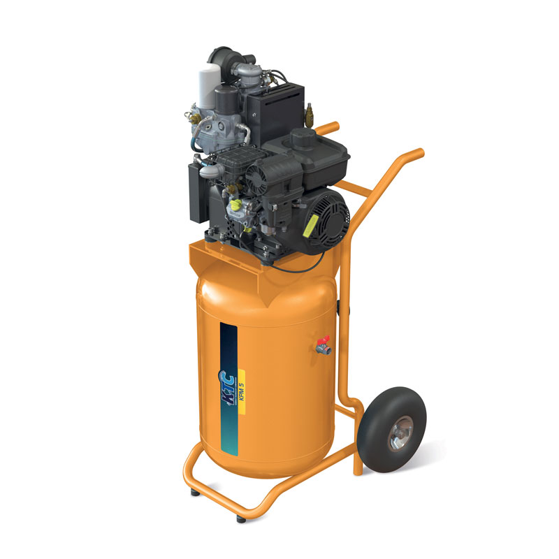 KTC KPM 5V 150042006 - 7.1 HP Vertical Petrol Screw Compressor