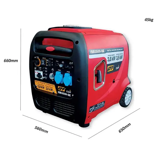 misure peso LTF ISB3500-SE - Generatore di Corrente Inverter Silenziato