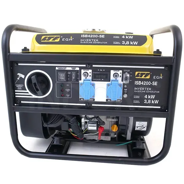 pannello comandi e attacchi spine LTF ISB4200-SE - Generatore Carrellato Inverter