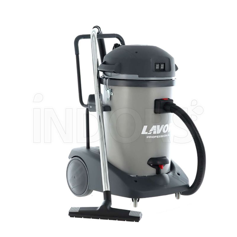 Lavor Bidone Aspiratutto Professionale Aspiraliquidi Aspirapolvere senza  Sacco Capacità 78 Litri Potenza 2400 Watt con Ruote - 8.213.0501 Domus IR