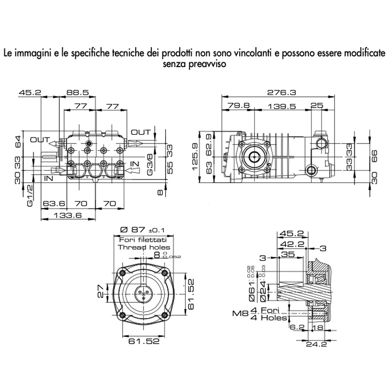 Lavor CW6 motor pump design