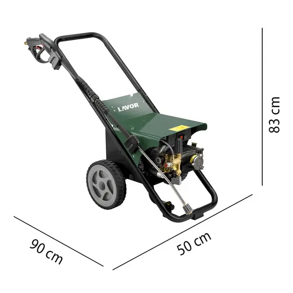 Dimensioni idropulitrice Lavor Donec R 2015 professionale 400V ingombri macchina