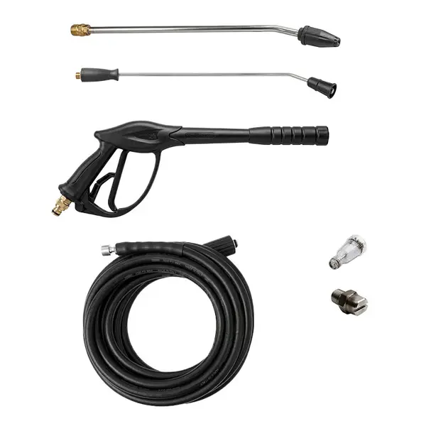 Dotazione completa idropulitrice Lavor Kama HR 1409 con tubo alta pressione, pistola, lancia, ugelli e raccordi inclusi