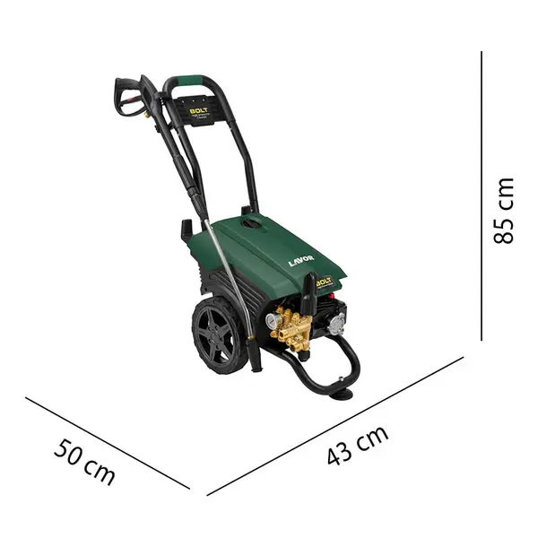 idropulitrice Lavor Mezen 1510 con dimensioni ingombro e struttura professionale compatta