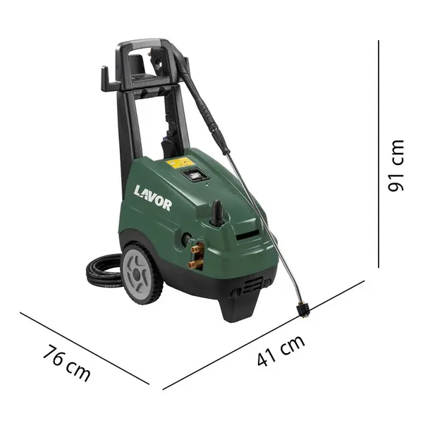 Dimensioni idropulitrice Lavor Tago 1713 professionale trifase 400V ingombri macchina