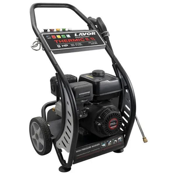 Idropulitrice professionale a scoppio Lavor Thermic 9.1L ad acqua fredda con motore a benzina e telaio in acciaio