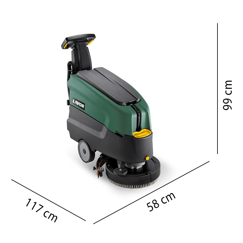 Laveuse-sécheuse de sols professionnelle à batterie Lavor L4 45B