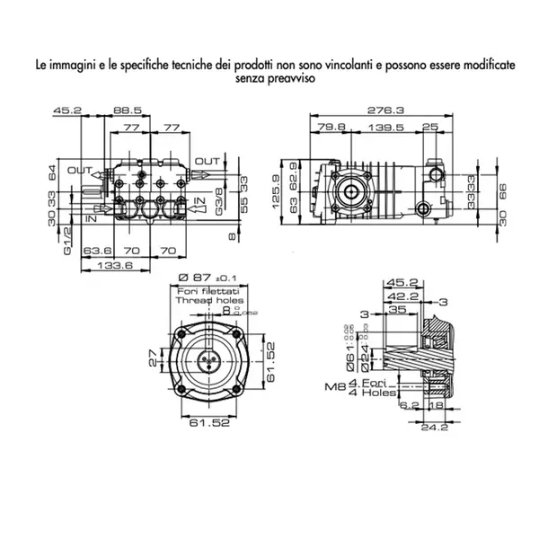 Lavor CL6 disegno motopompa