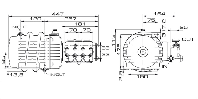 Lavor MPW6 - High Pressure Linear Motor Pump