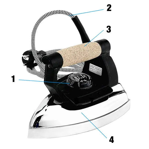 Lelit Ferro PS355 - Ferro da Stiro a Secco per Stiratura Professionale 800 W