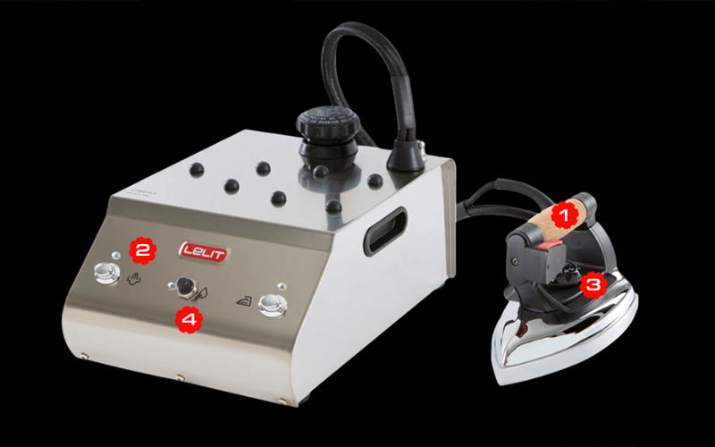 Lelit Yves PS321 - Iron with 1.4 L STAINLESS STEEL boiler