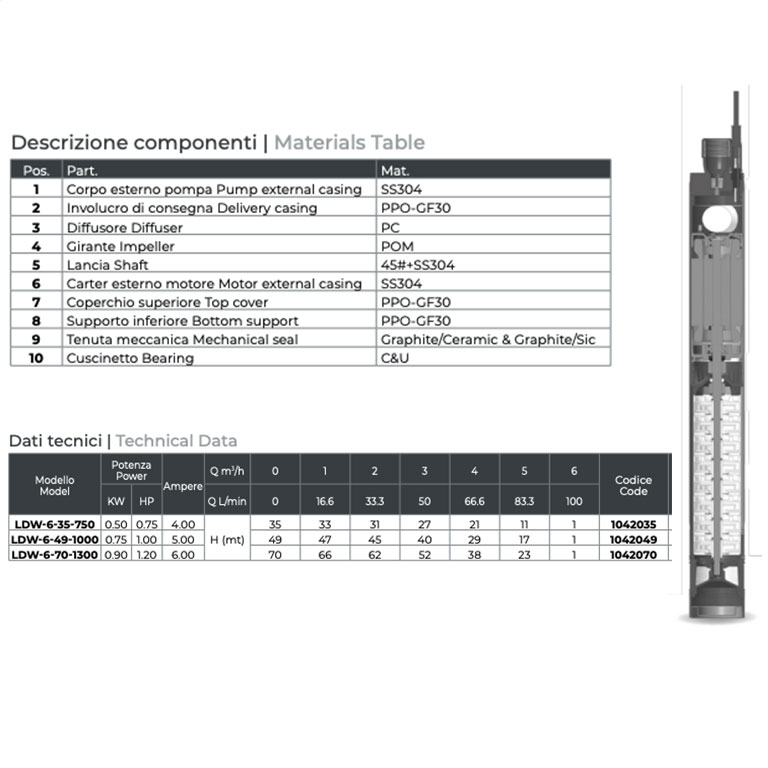 Leo LDW Submersible Electric Pump