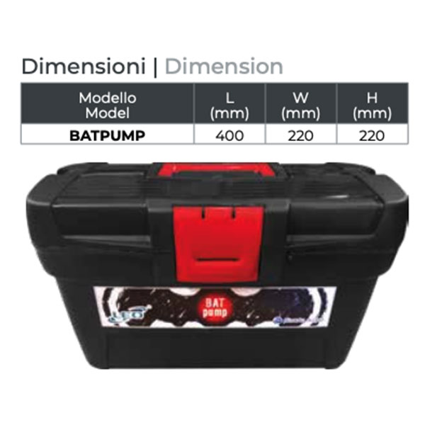 bat pump dimensions