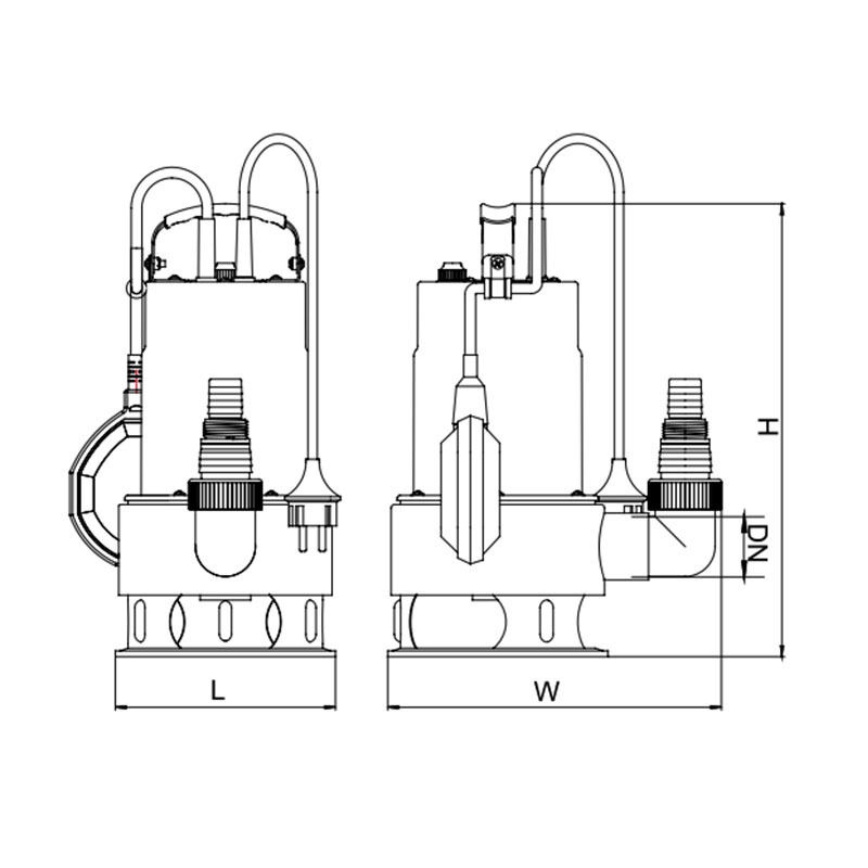 Leo XKS1000SW - Stainless Steel Submersible Drainage Pump