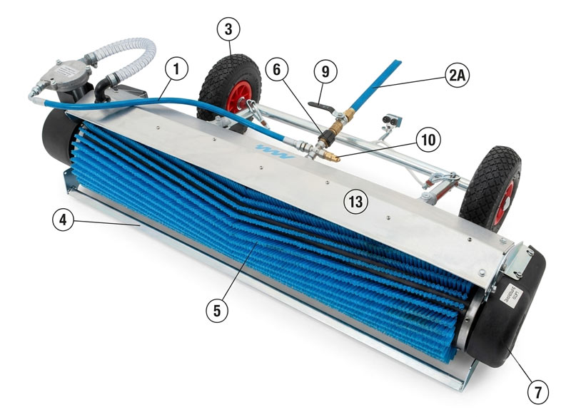 Hydrokinetic Roller Brush